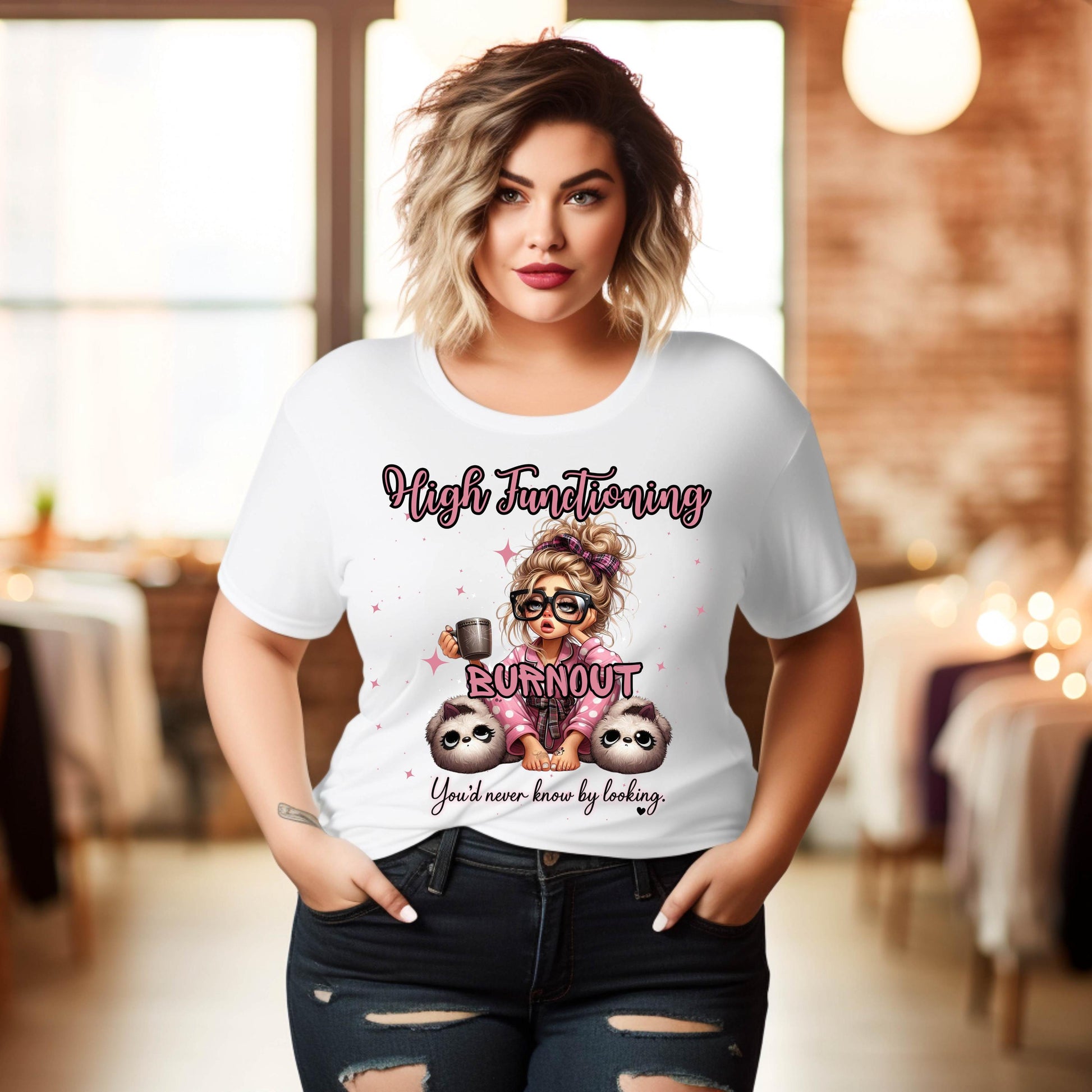 High Functioning Burnout Shirt: Mental Health Awareness Unisex Tee