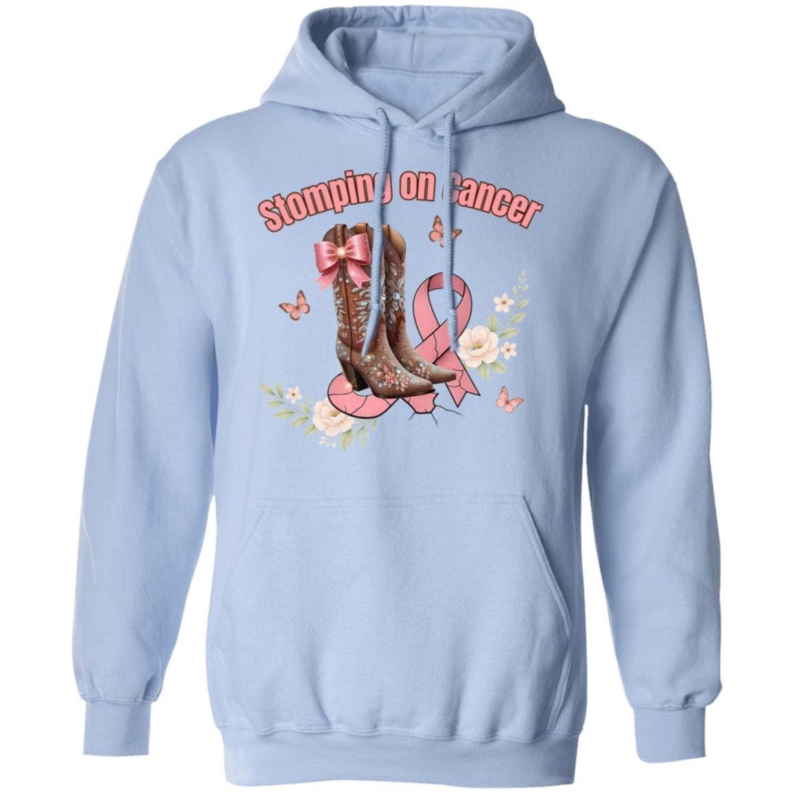 Breast Cancer Awareness Hoodie | Gildan 18500 Pullover | Unisex Fit, Pink Ribbon Support Sweatshirt