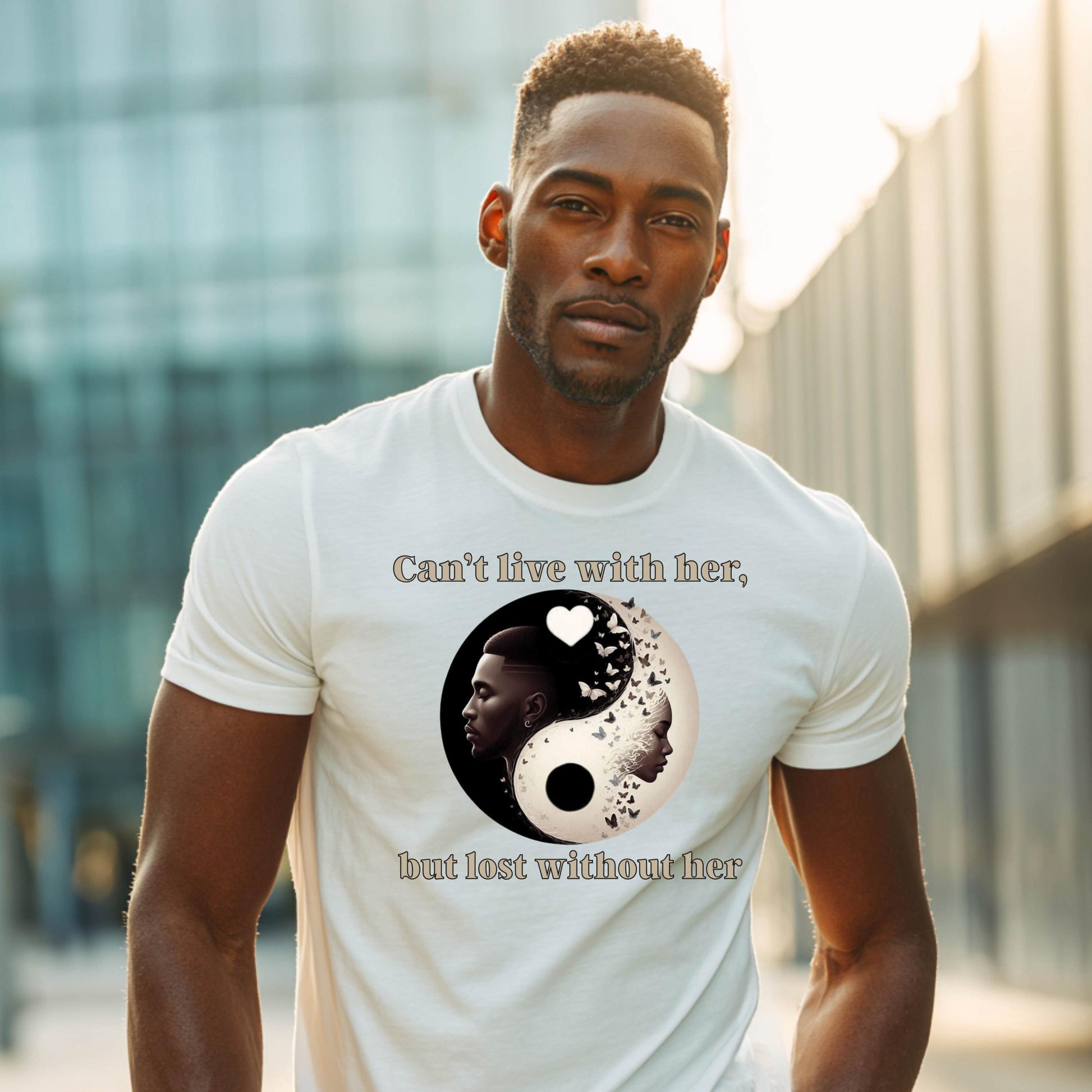 Yin Yang Relationship Shirt | Black Love T-Shirt | Long Distance Relationship Gift | Anniversary Couple Shirt | Melanin Love Tee for Men