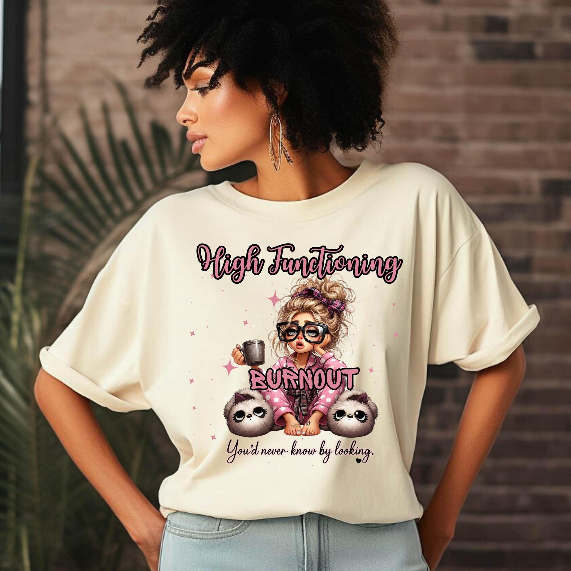 High Functioning Burnout Shirt: Mental Health Awareness Unisex Tee