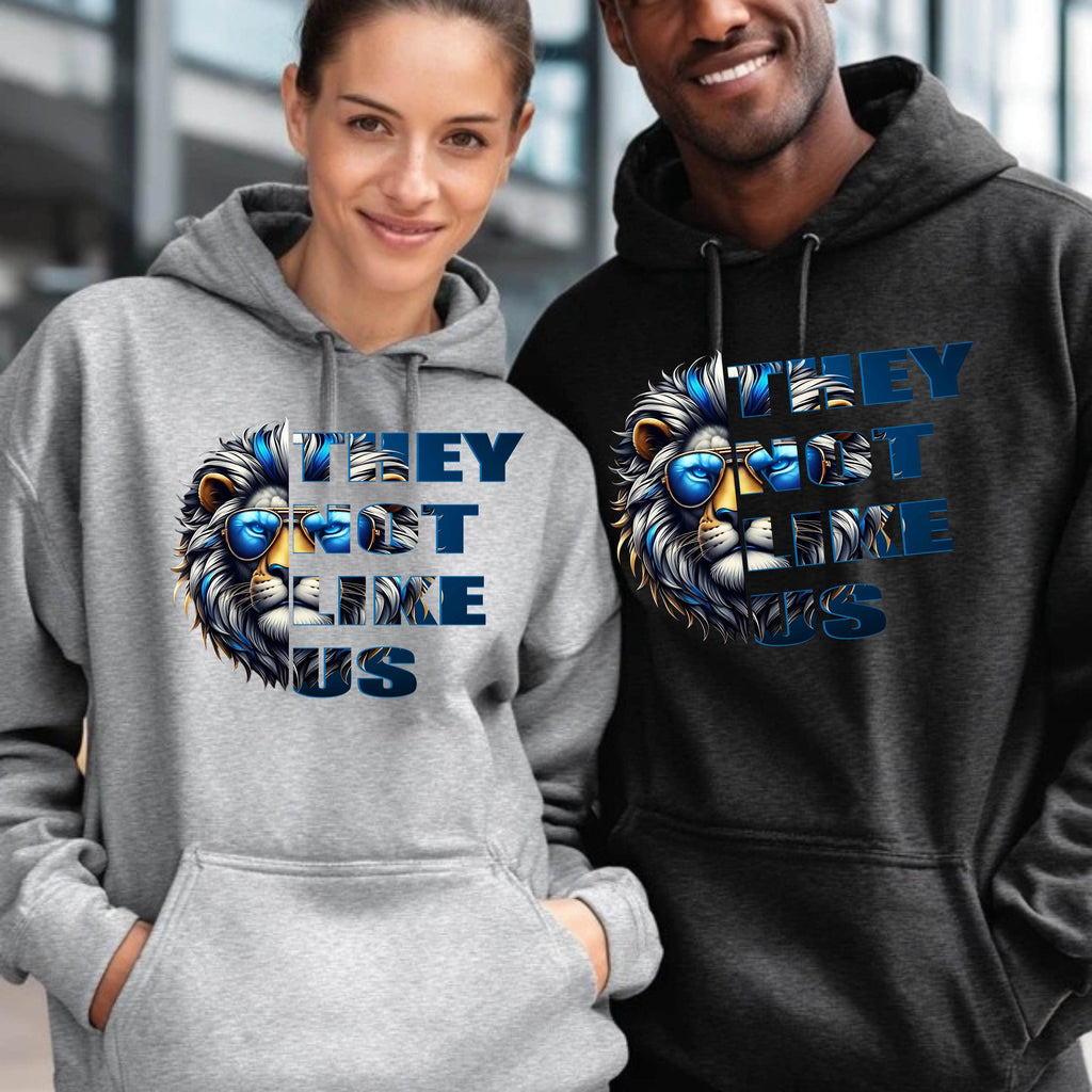 Detroit Football Hoodie Lion Graphic Fan Pullover S-5XL