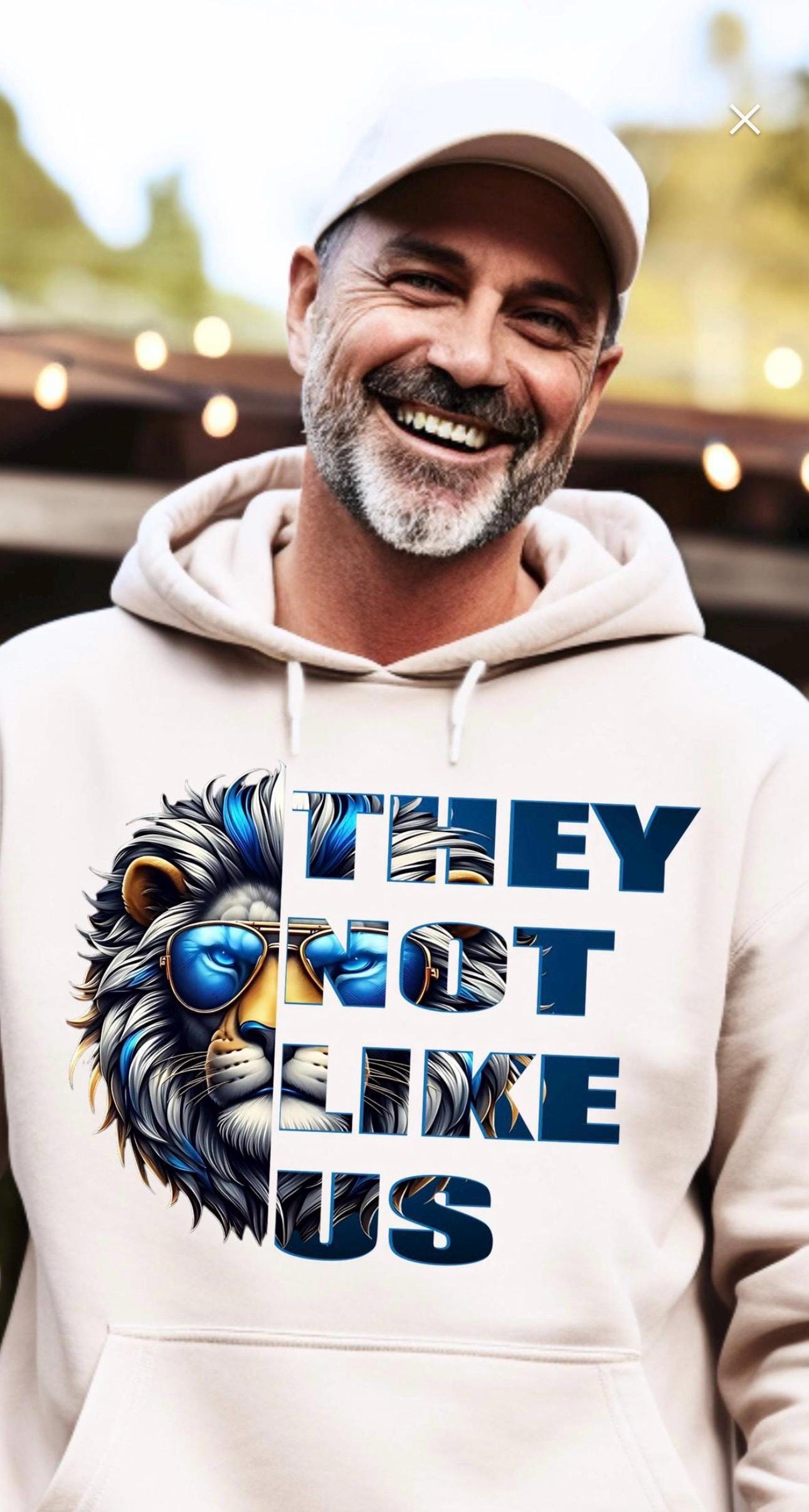 Detroit Football Hoodie Lion Graphic Fan Pullover S-5XL