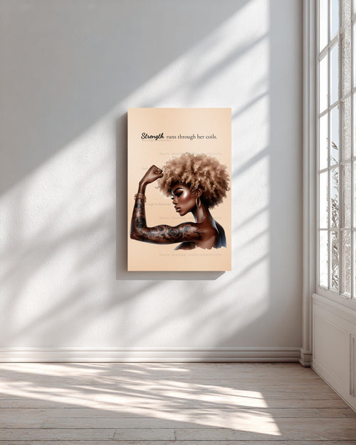 Black Girl Magic Art: Empowering Afro Woman Print (8x10 Digital Download