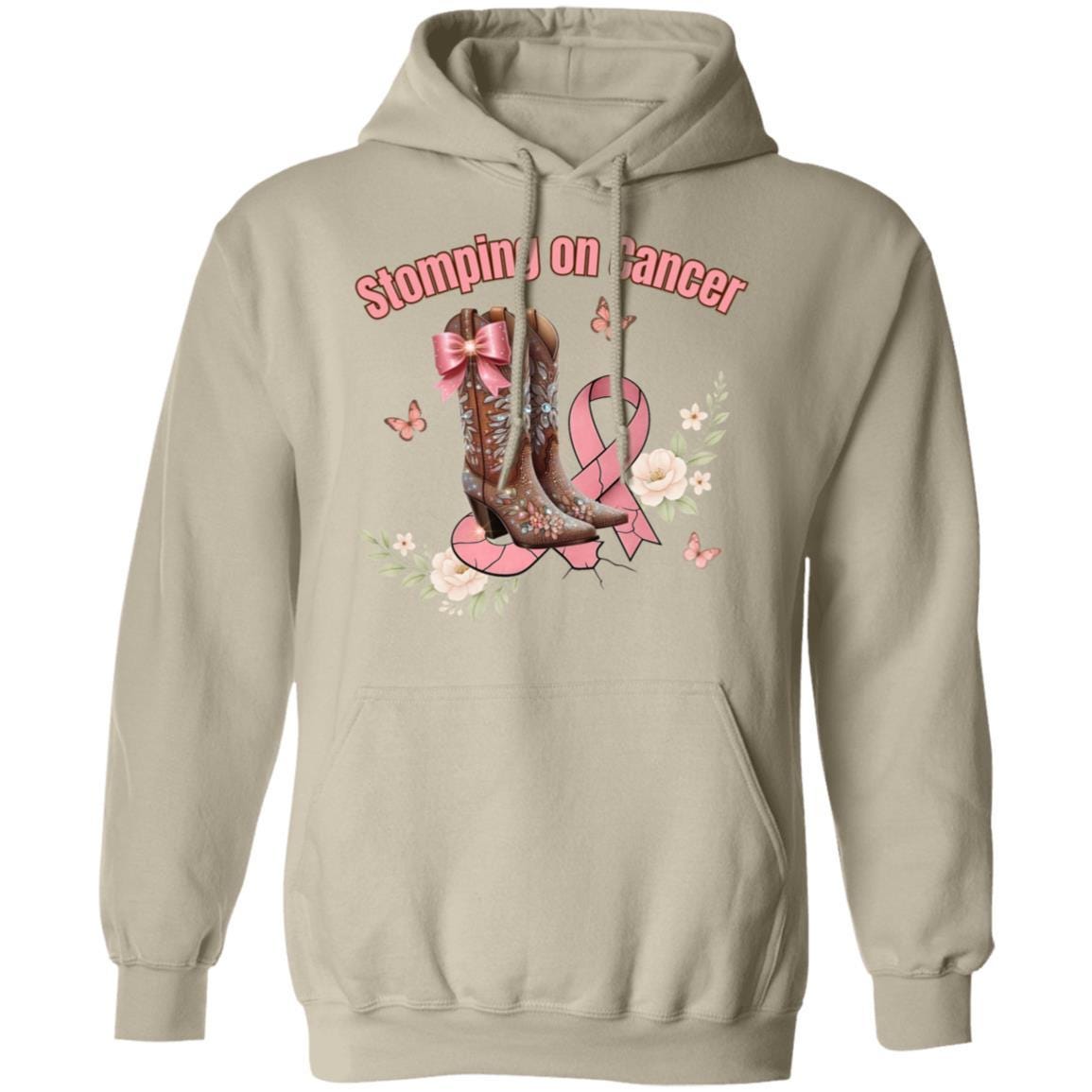 Breast Cancer Awareness Hoodie | Gildan 18500 Pullover | Unisex Fit, Pink Ribbon Support Sweatshirt
