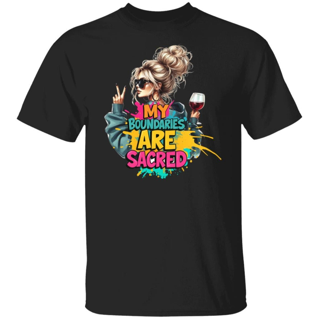 My Boundaries Are Sacred T-Shirt: Funny Mental Health Tee