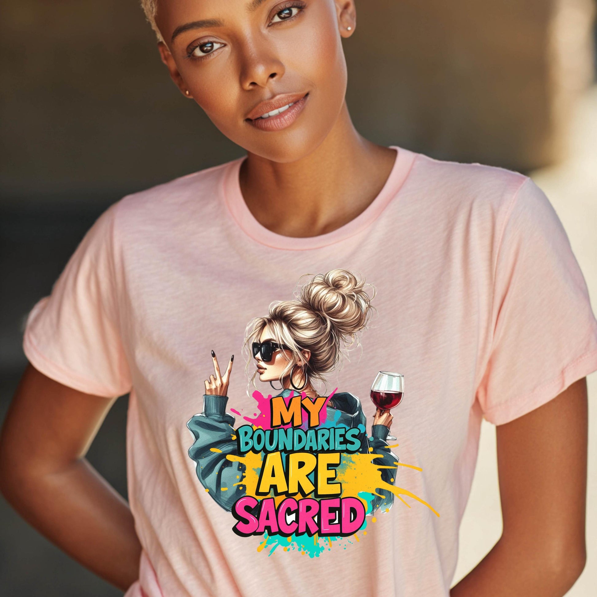 My Boundaries Are Sacred T-Shirt: Funny Mental Health Tee