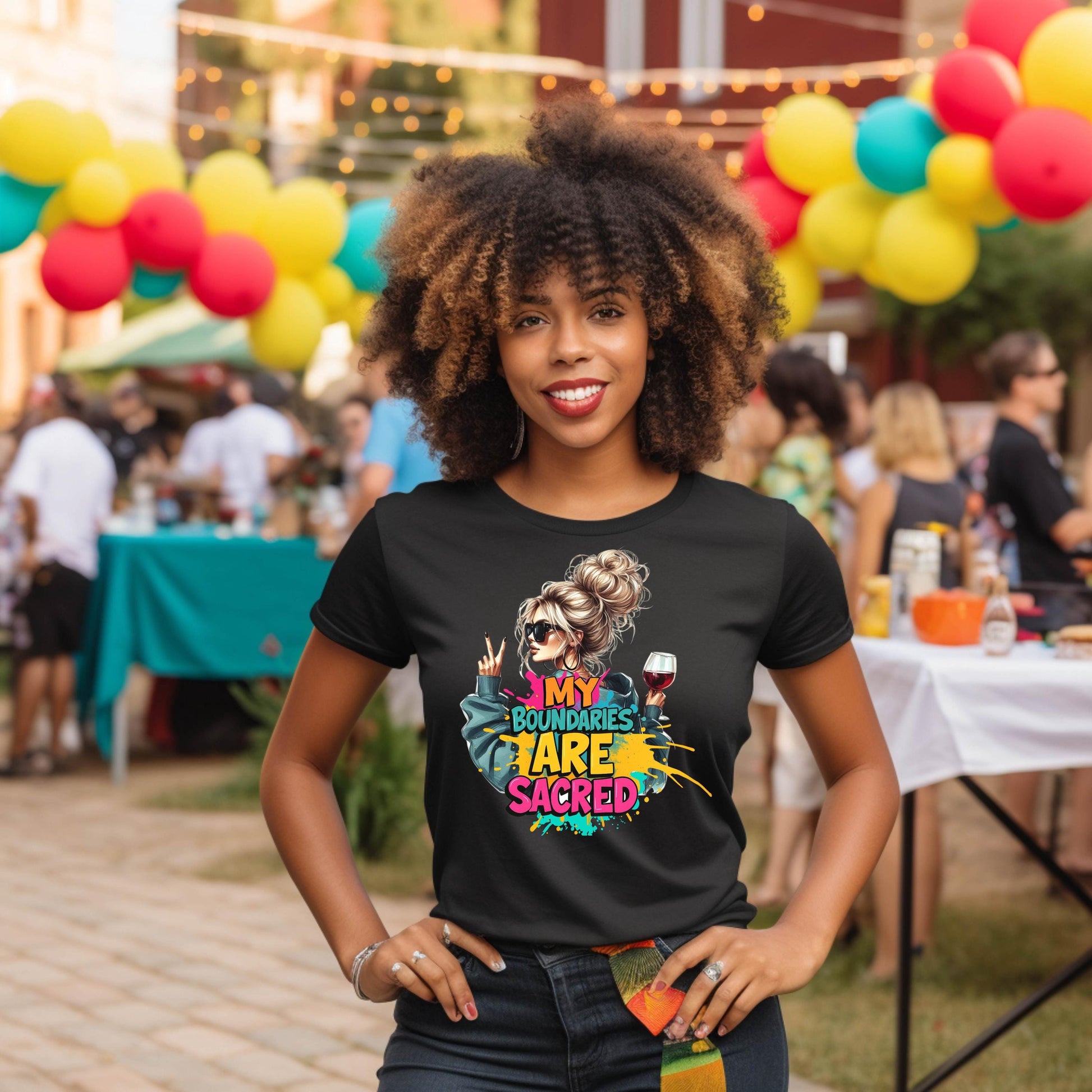 My Boundaries Are Sacred T-Shirt: Funny Mental Health Tee