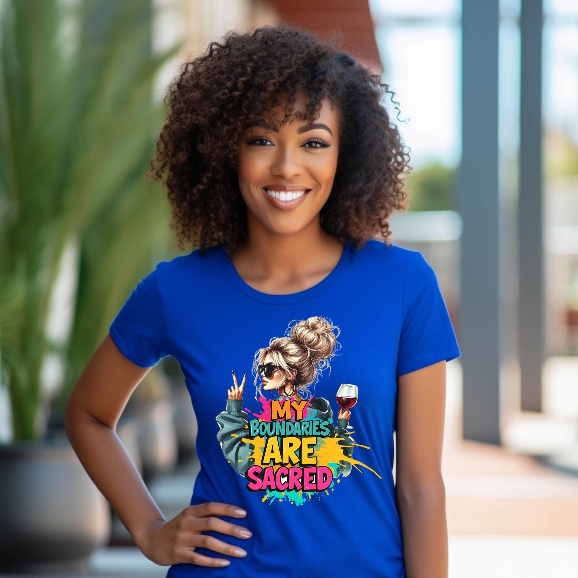 My Boundaries Are Sacred T-Shirt: Funny Mental Health Tee