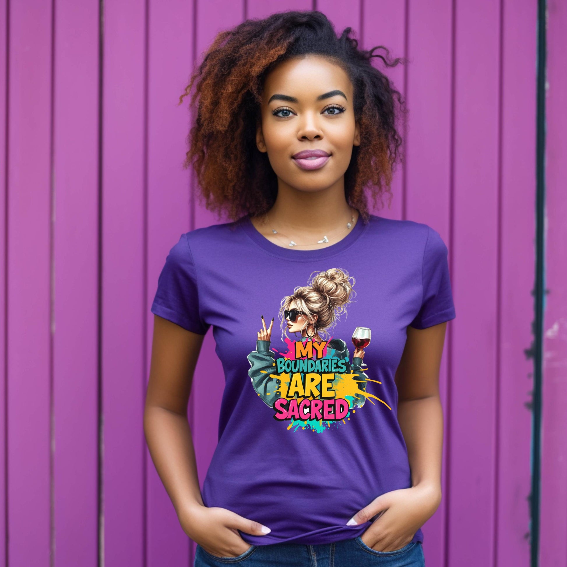 My Boundaries Are Sacred T-Shirt: Funny Mental Health Tee
