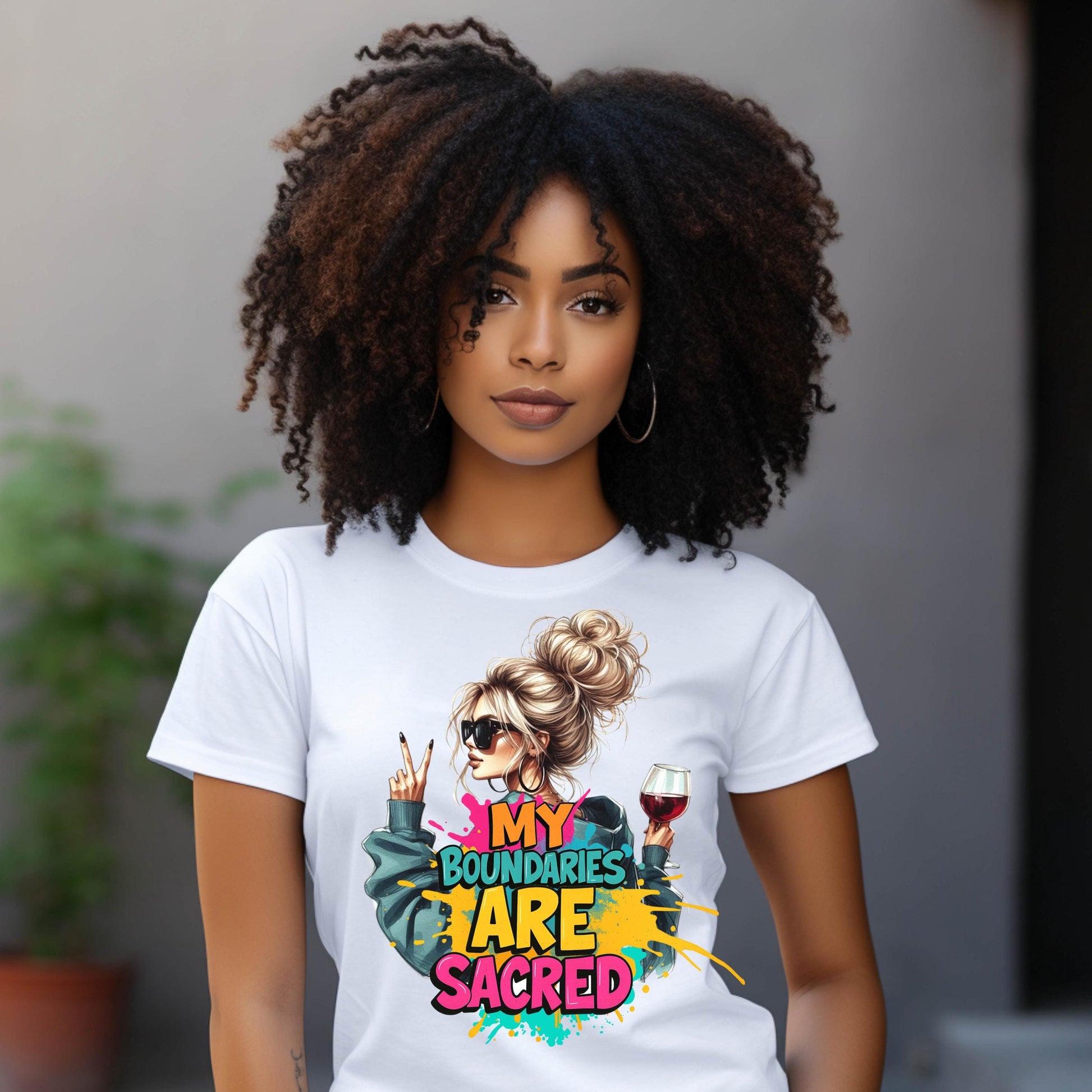 My Boundaries Are Sacred T-Shirt: Funny Mental Health Tee