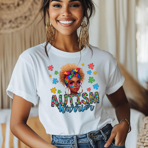 Autism Warrior Mom T-Shirt: Neurodiversity Pride Tee