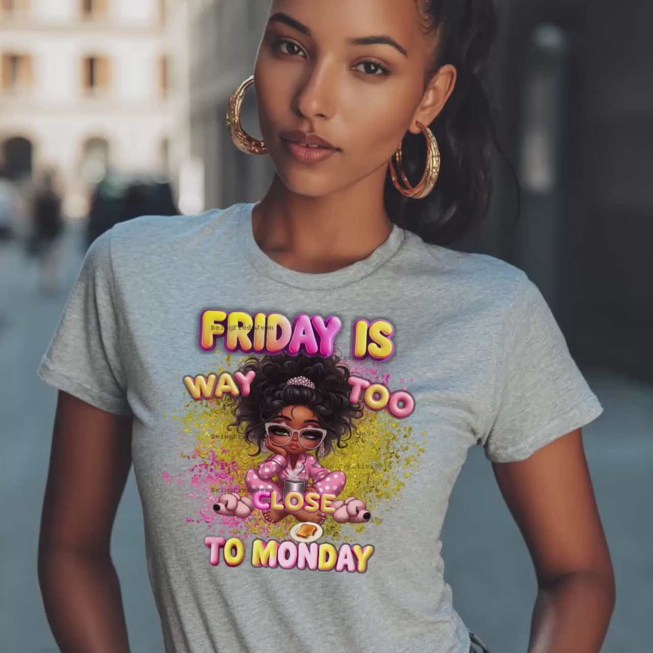 Funny Friday Burnout Humor PNG: Self-Care Sublimation Design (Digital Download