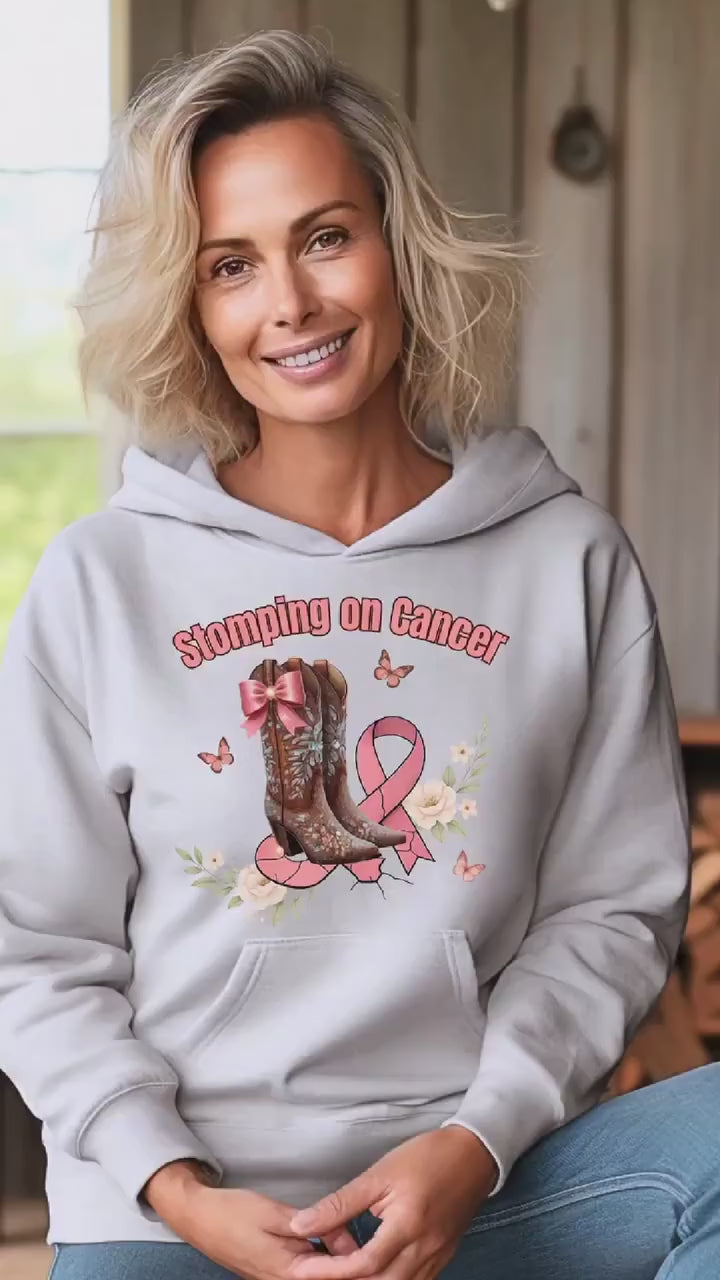 Breast Cancer Awareness Hoodie | Gildan 18500 Pullover | Unisex Fit, Pink Ribbon Support Sweatshirt
