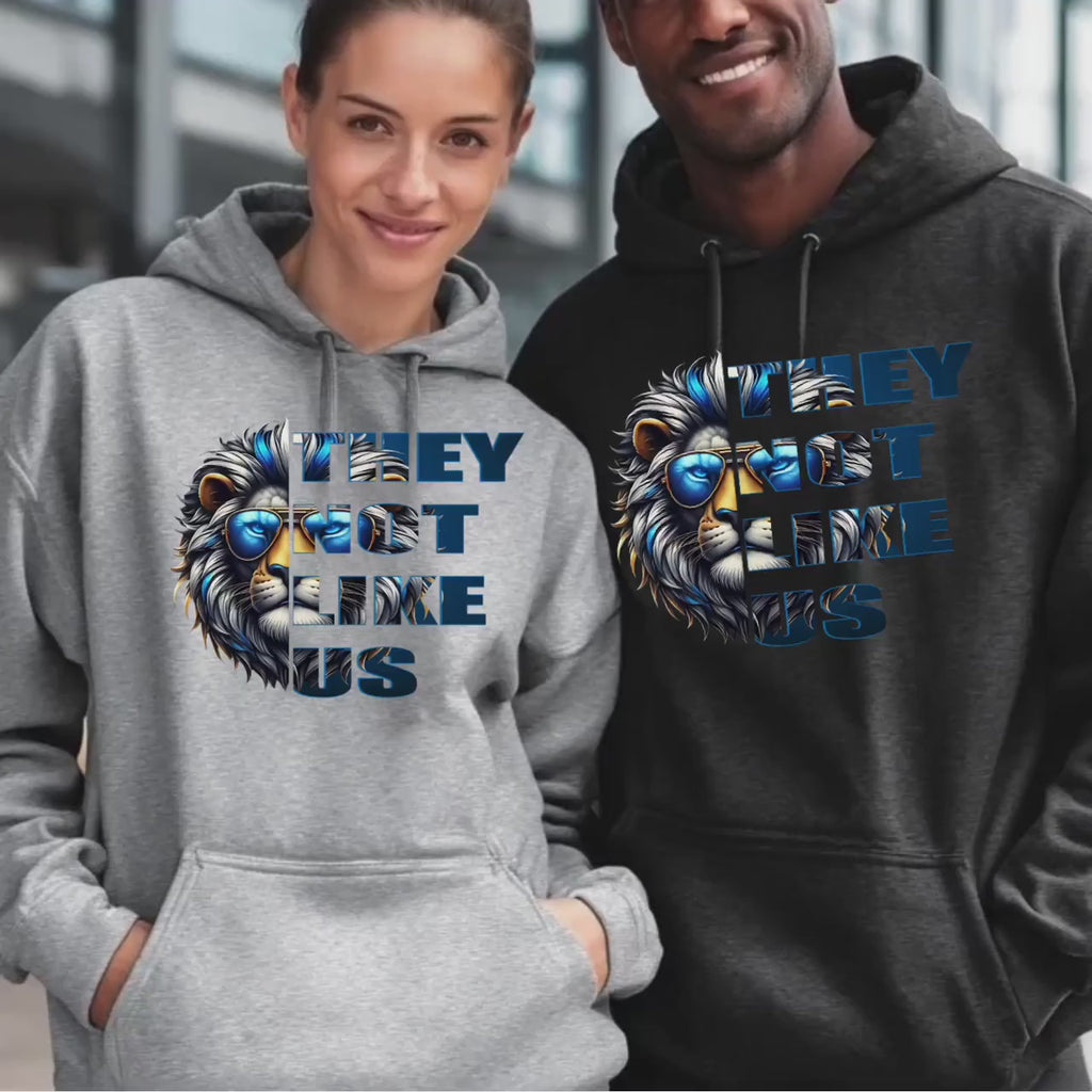 Detroit Football Hoodie Lion Graphic Fan Pullover S-5XL